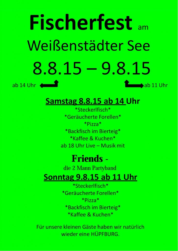 Flyer Fischerfest 2015